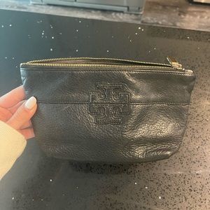 Tory Burch leather travel pouch